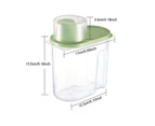1.9L 4Pcs Airtight Food Container Storage Box Rice Cereal Bean Box