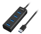 mbeat 20cm 4-Port USB 3.0 Hub - Black