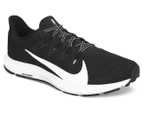 Nike Men's Quest 2 Running Shoes - Black/White