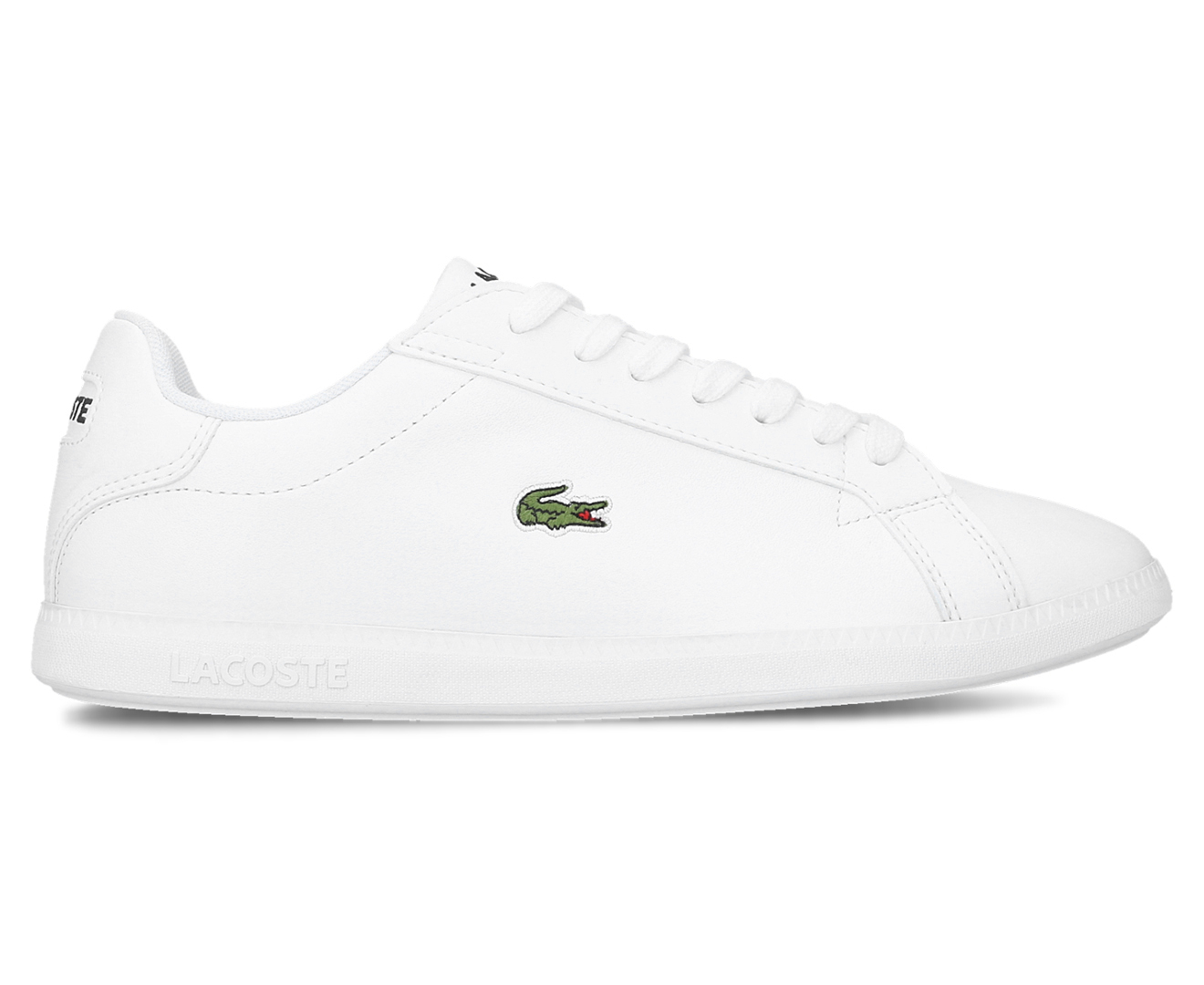 Lacoste Women's Graduate Bl 1 Leather Sneakers - White | Catch.com.au
