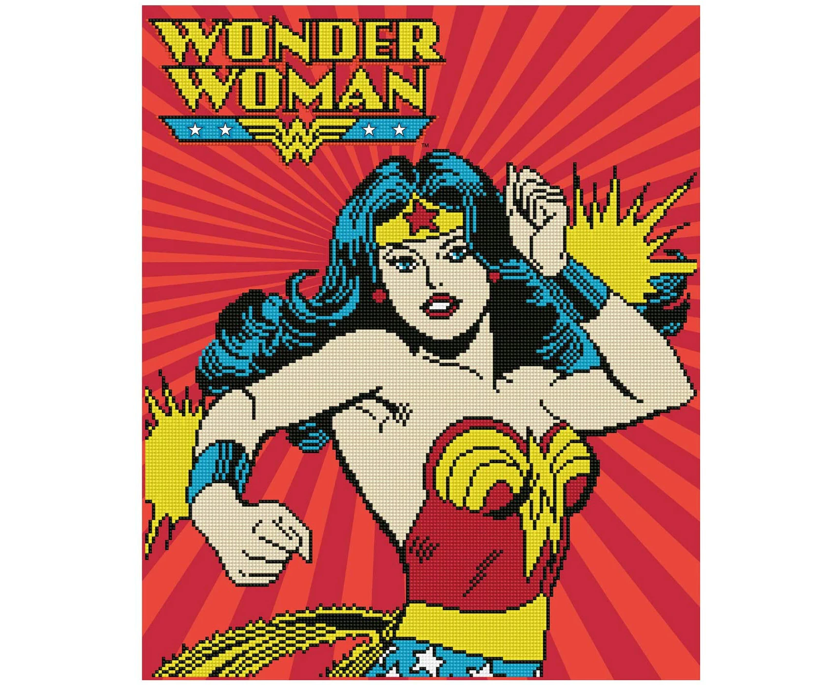 Diamond Dotz WONDER WOMAN, 5D Multi Faceted Diamond Painting Art Kit