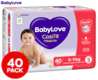 BabyLove Cosifit Crawler Size 3 6-11kg Nappies 40 Pack