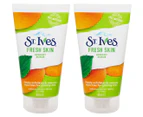 2 x St. Ives Fresh Skin Exfoliating Apricot Scrub 150mL