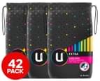 3 x 14pk U by Kotex Super Extra Pads With Wings 1