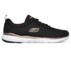 Skechers Women's Flex Appeal 3.0 First Insight Trainers - Black/Rose Gold 1