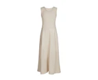 Noni B Angle Rib Knit & Linen Dress - Womens - Oatmeal