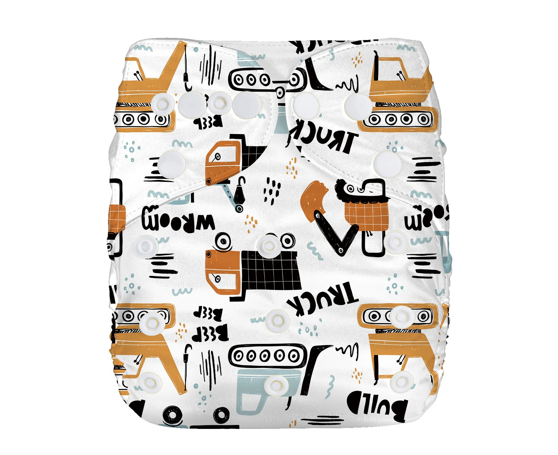 Lulu & Finn Worksite Print Modern Cloth Nappy