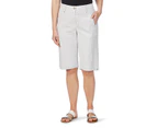 W.Lane Micro Stripe Shorts - Womens - Silver/White