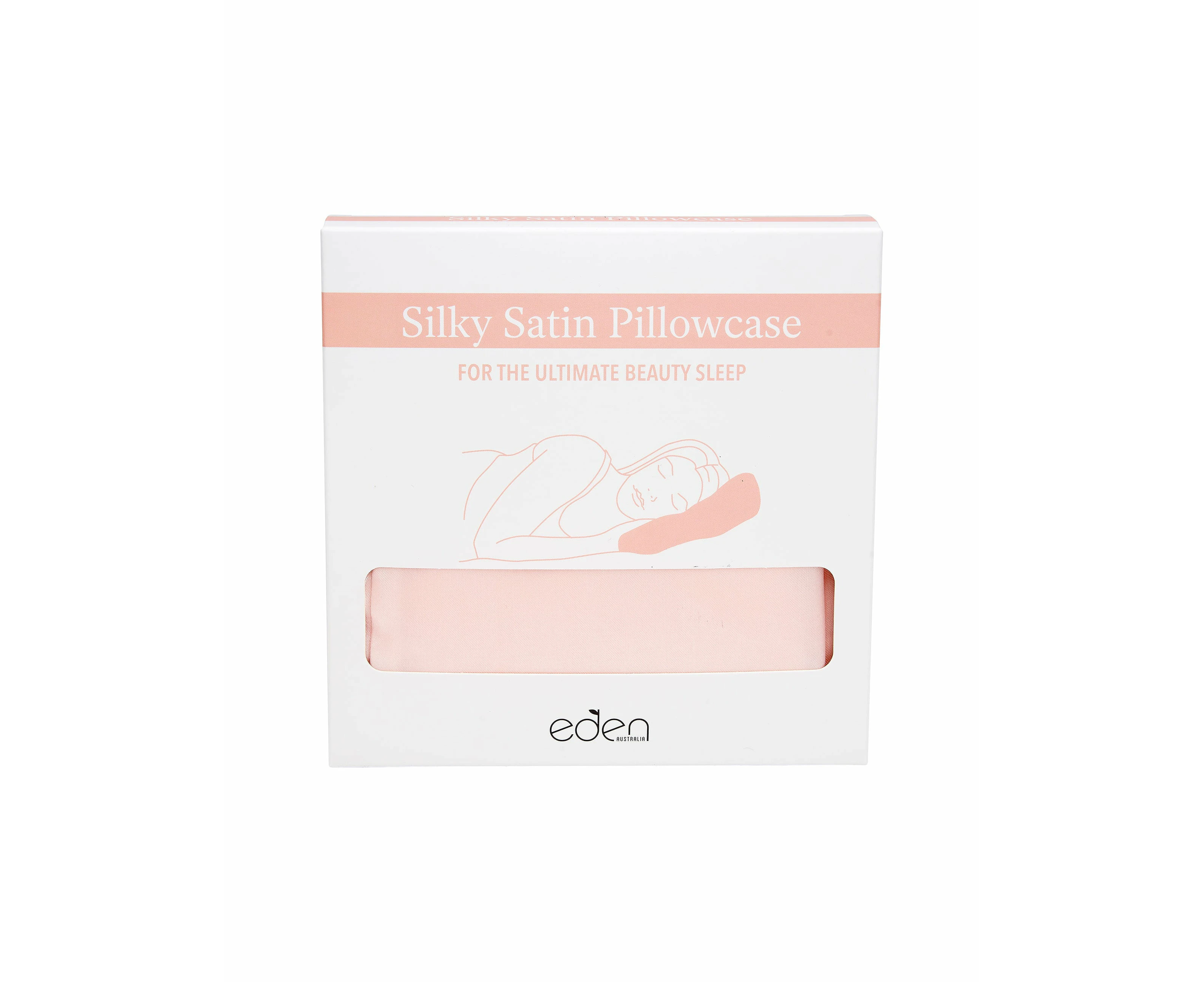 Eden Australia Silky Satin Pillowcase Pink