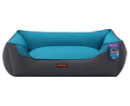 Paws & Claws Large Outback Waterproof Walled Pet Bed - Grey/Teal