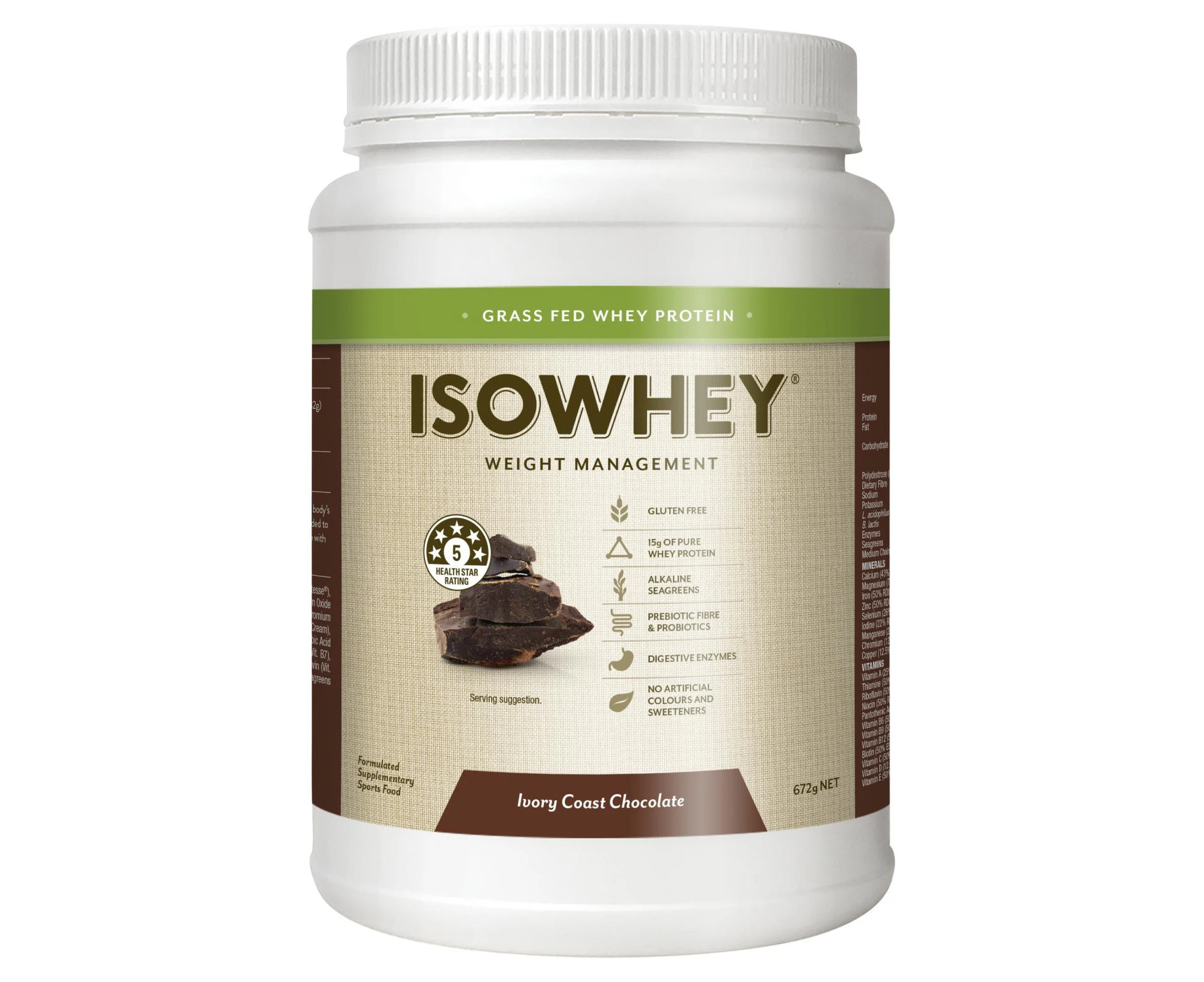 Isowhey Weight Loss Shake Ivory Coast Chocolate 672G