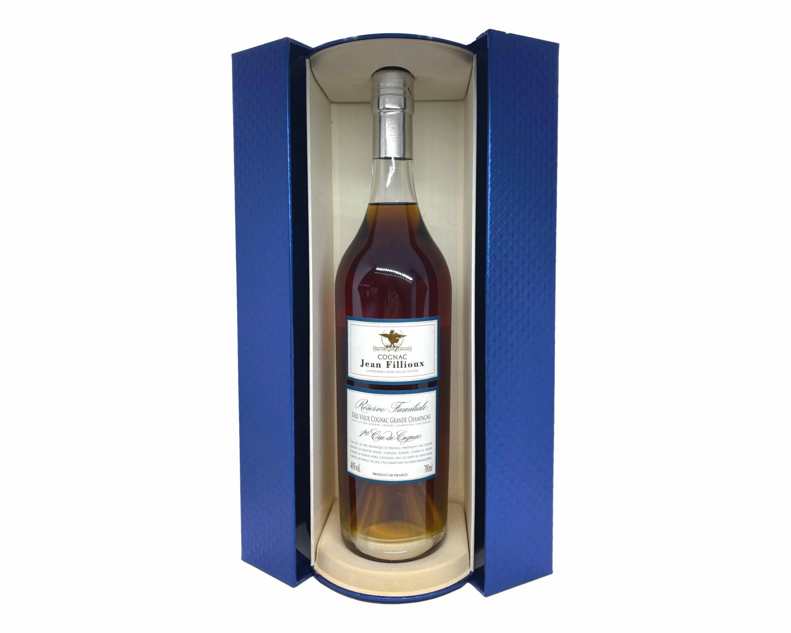 Jean Fillioux Cognac Reserve Familiale Grande Champagne 1er Cru 50yrs+ 700mL @ 40% abv