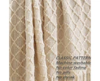 127x152cm Cozy Decorative Knit Woven  Woven Throw Blanket