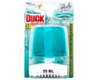 3 x Duck Fresh 3-in-1 Toilet Rim Block Cool Mist 55mL