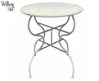 Willow & Silk Jardin-Patio Round Table - Antique White