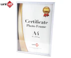 A4 Slim Certificate Frame 21x29.7cm  - White