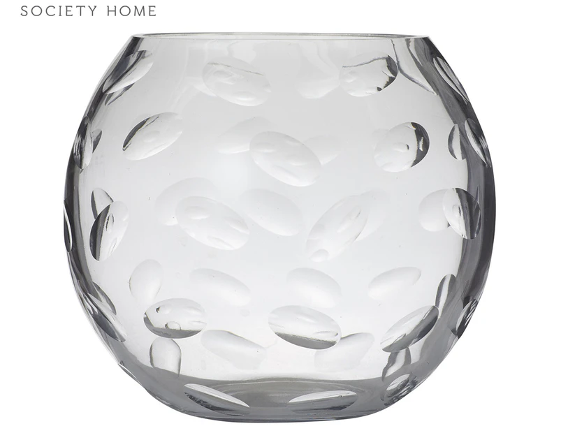 Society Home 24x20cm Suri Glass Vase - Clear