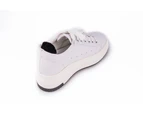 Ugg Sneakers Women Genuine Leather Sneakers with Hidden Heel - White