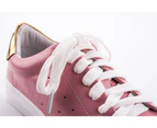 Ugg Sneakers Women Genuine Leather White Sneakers Black Sneakers - Pink