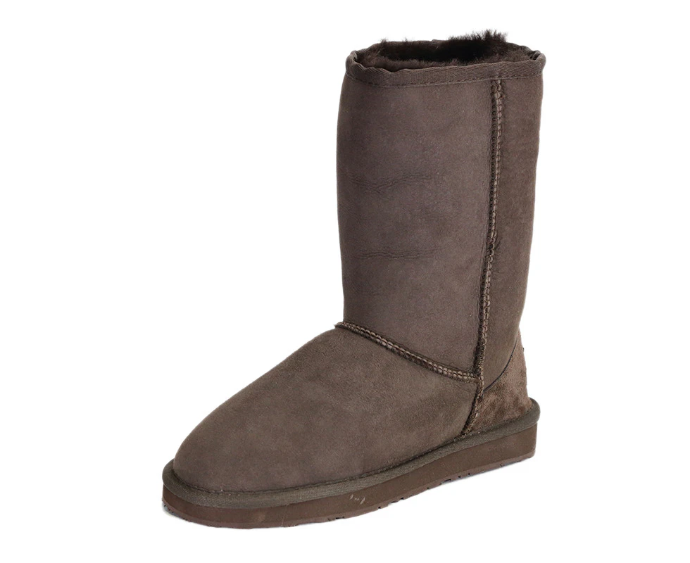 UGG Boots 4/5or3/4 Premium Australian Shearing Sheepskins Grip-sole Unisex - Chocolate