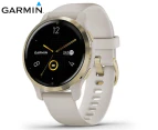 Garmin Venu 2S 40mm Silicone Smart Watch - Light Sand/Light Gold