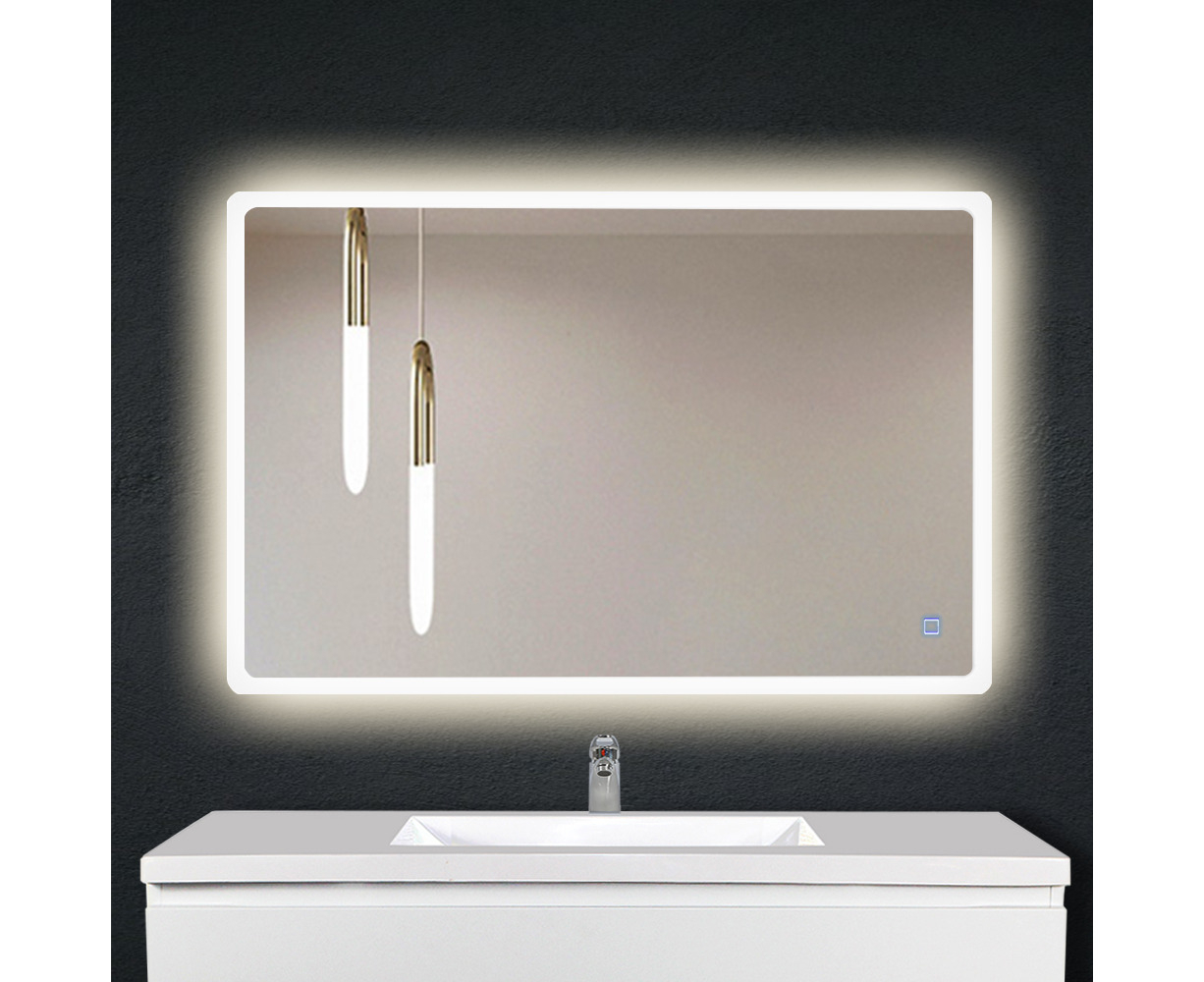1, 1200x800mm Sbagno Illuminated LED Bathroom Mirror 