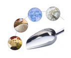 2PCS Stainless Steel  Kitchen Scoops Metal Food Candy Ice Coffee Beans A5
