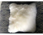 Sheepskin Lambskin Pillow Cover 45cm Home Decor Bed Sofa Fluffy