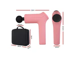 Massage Gun 6 Heads Vibration Electric Massager Muscle Tissue Percussion Therapy Pink