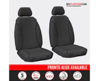 Isuzu D-Max D Max SX Dual Cab 2012-2020 TRADIES Grey REAR Canvas Seat Covers