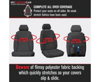 Nissan Navara NP300 D23 Dual Cab 2015-2017 TRADIES Rear Canvas Seat Covers