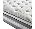 Mattress Euro Top Double Size Pocket Spring Coil with Knitted Fabric Medium Firm 34cm Thick