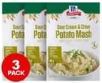 3 x McCormick Recipe Base Potato Mash Sour Cream & Chives 40g 1