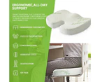 Memory Foam Bamboo Seat Cushion Cover Cooling Gel Coccyx Foam Support Spine