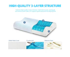 2PCS Memory Foam Pillow Cushion Cooling Gel Neck Support Ordinary Pillow Cover
