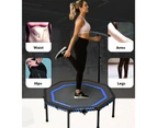 48'' Mini Trampoline Foldable Fitness Exercise Mini Rebounder Indoor Cardio