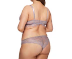 Just Sexy Women's Bra & Panty Lingerie Set - Purple Ash