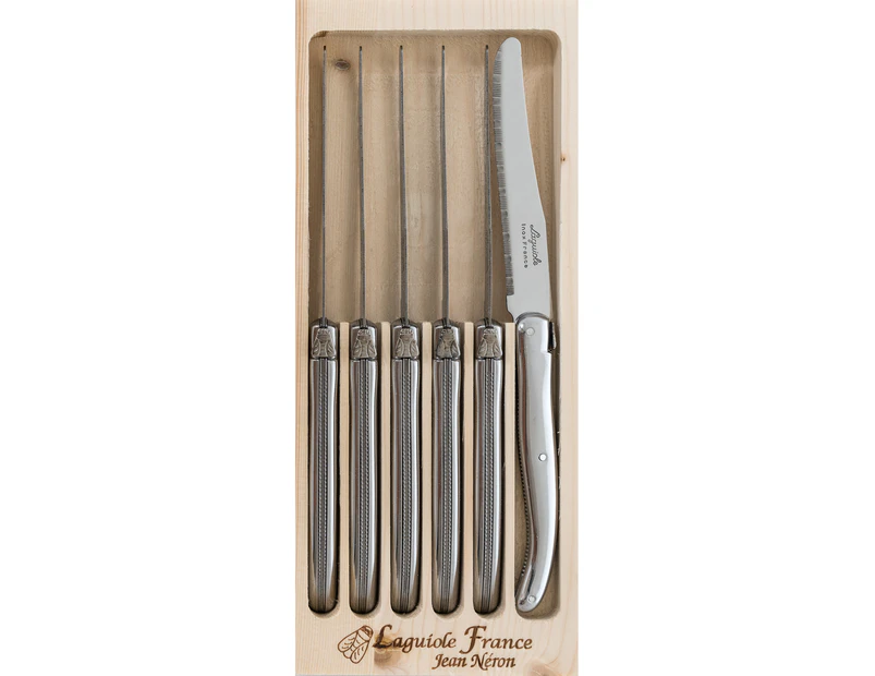 6pc Table Knife Set - Made in France - Stainless Steel