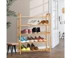 Artiss 5-Tier Bamboo Shoe Rack Organiser Storage Shelf Stand Shelves 1