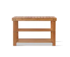 Artiss Bamboo Shoe Rack Wooden Seat Bench Organiser Shelf Stool