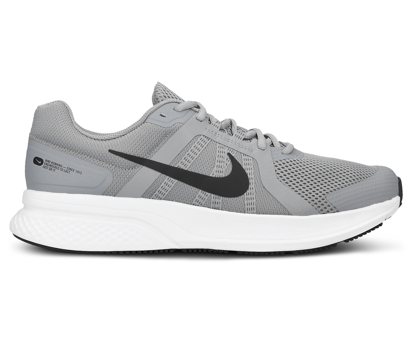 nike run swift grey black