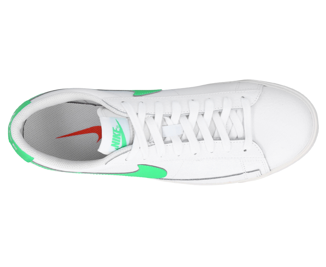 Nike Blazer Low Leather White/Green Spark-Sail - CI6377-105