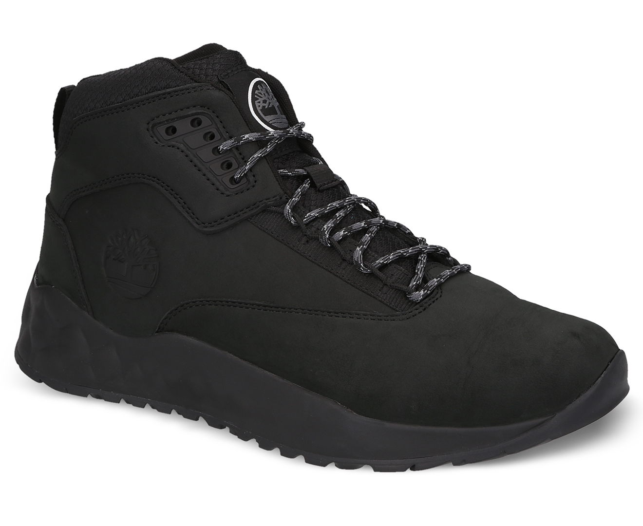 Timberland Men's Solar Wave Mid Leather Sneakers - Blackout Nubuck ...