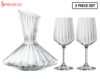 Spiegelau 3-Piece Lifestyle Wine Decanter & Glass Set