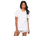 Bonds Women's Core Crewneck Tee / T-Shirt / Tshirt - White