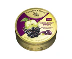 Cavendish and Harvey Double Fruit Blackcurrant Drops Filled With Apple 175gm Tin Sweets