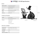 Lifespan Fitness RC-300 Recumbent Bike - Black/Silver