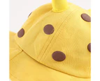 Cute Deer Baby Cotton Fisherman Bucket Cap - Yellow