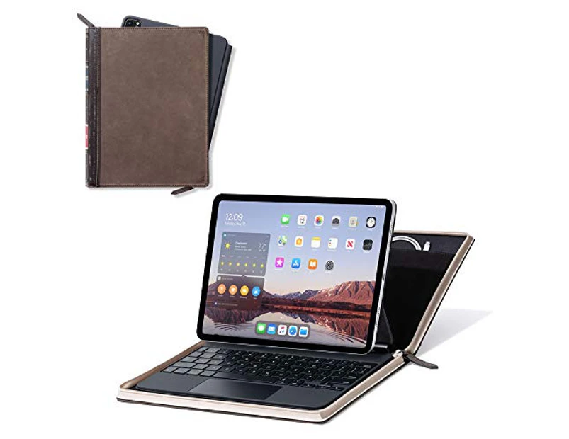 Twelve South BookBook Vol 2 for 12.9-inch iPad Pro (Gen 3 and 4) | Hardback leather Cover with Penc