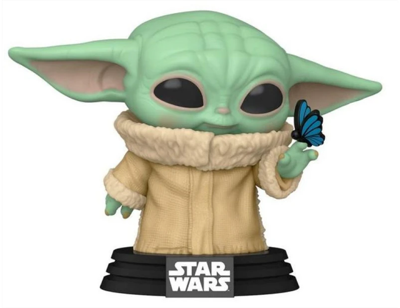 Star Wars: The Mandalorian Grogu With Butterfly Us Exclusive Pop Vinyl [rs]